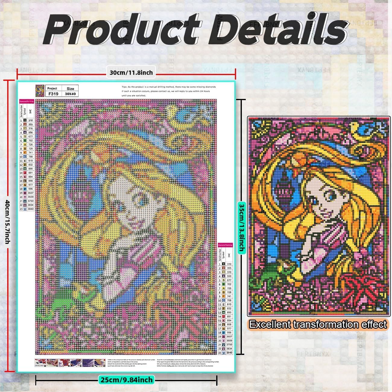 FFPTBNYX 12Pack Diamond Painting Kits for Adults,5D Cartoon Series Diamond Art Kit for Beginners, DIY Paint with Diamonds Round Full Drill Paintings Gem Art for Home Wall Decor 12x16 Inch
