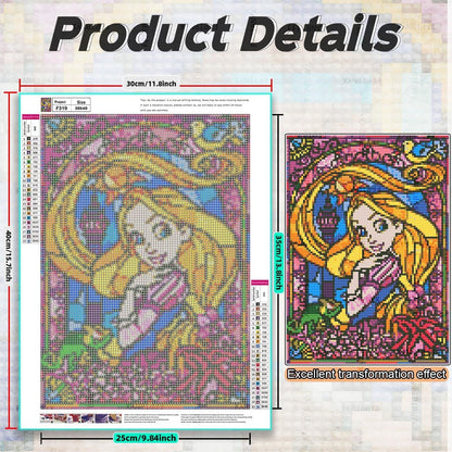 FFPTBNYX 12Pack Diamond Painting Kits for Adults,5D Cartoon Series Diamond Art Kit for Beginners, DIY Paint with Diamonds Round Full Drill Paintings Gem Art for Home Wall Decor 12x16 Inch