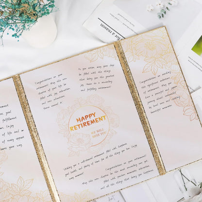 Retirement Party Decorations - Happy Retirement Guest Book Alternative, Gifts for Women Men, Farewell Party Supplies