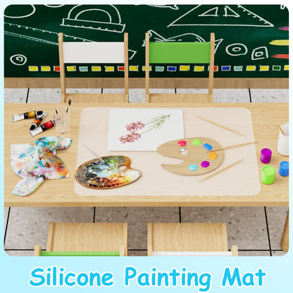 PABUSIOR Large Silicone Mat for Crafts: Heat Resistant Non-Slip 19.7×29.5 In Translucent Silicone Liner for Jewelry, Epoxy Resin, Glitter Slime, Manicure, DIY Sheet, 1/Pack