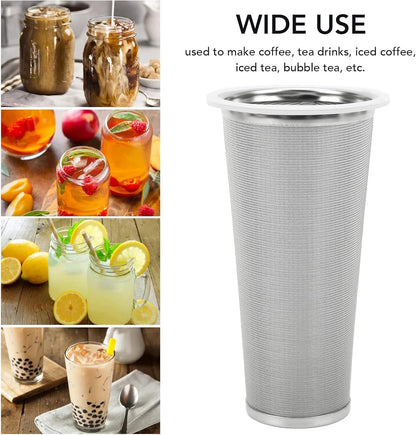 Fdit Cold Brew Coffee Filter, Stainless Steel Coffee Infuser, Fine Mesh Iced Coffee Maker (8 * 15cm)