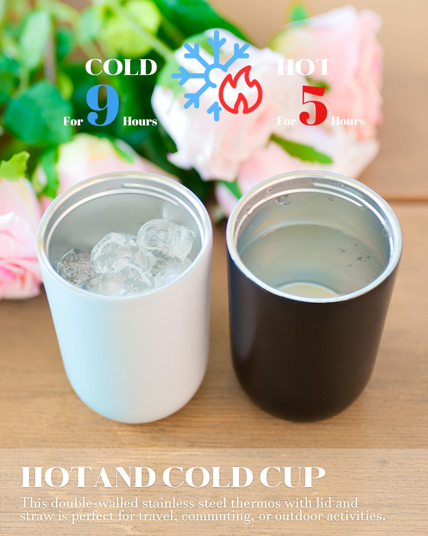 UIRZOTN 6 Pack 16 oz Sublimation Tumblers Blanks Bulk, Travel CoffeeTumblers with Straw and Lids, Reusable Cups with Lids for lced and Hot Drinks
