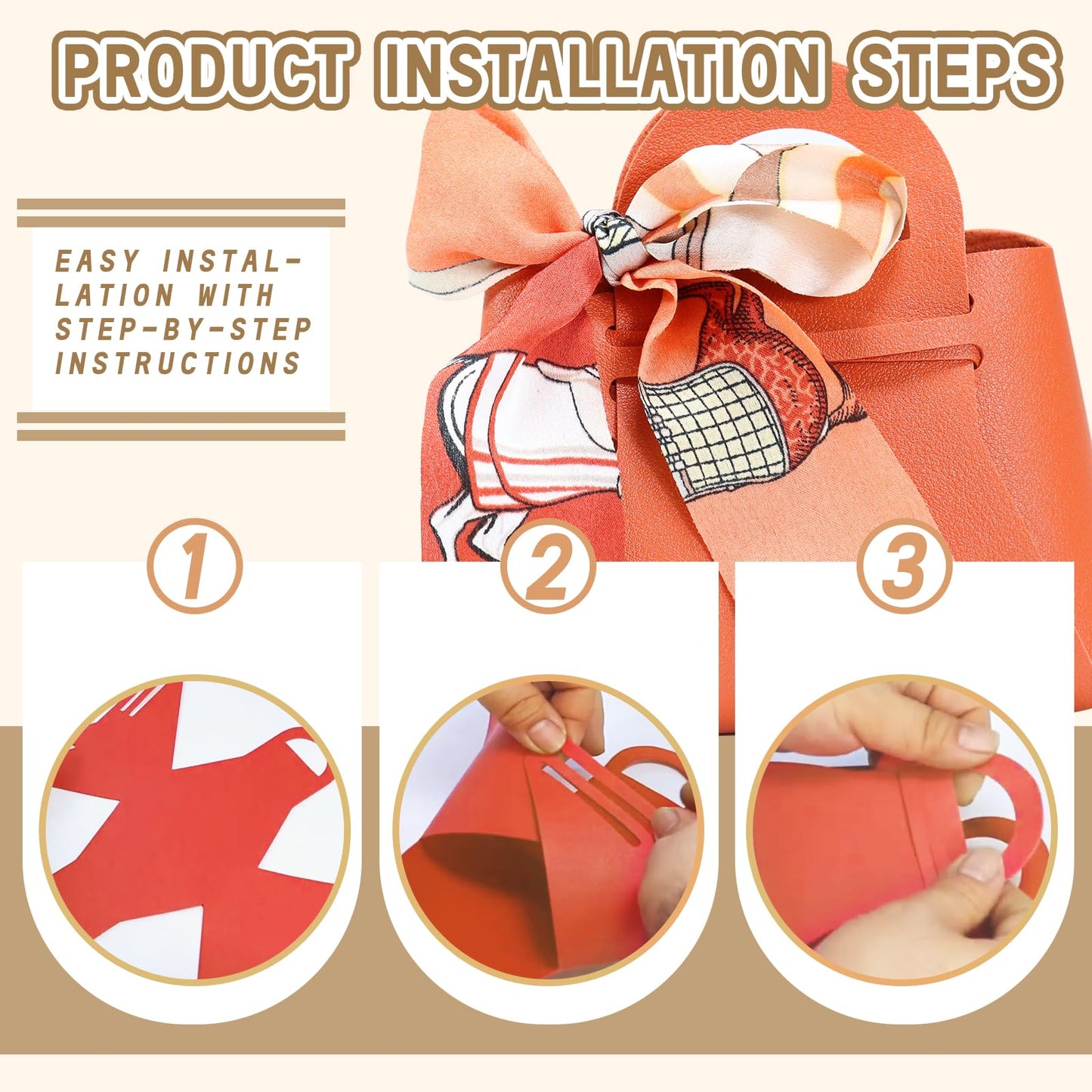 LPEIEB 12 Pack Leather Ribbon Candy Bag Gift Bags PU Wedding Gift Bags with Handle Ribbon Reusable Party Favor Boxes for Weddings Birthdays Christmas Baby Showers Halloween(Purple)
