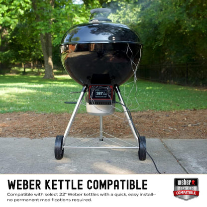 Spider Grills Venom Fan-Powered Temperature Controller with Wi-Fi and App Control for Weber Kettle Grills