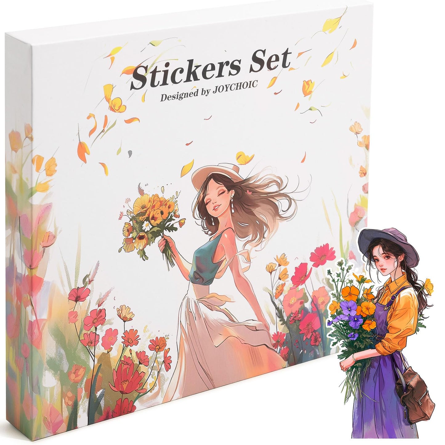 JOYCHOIC Scrapbook Stickers Set, 240Pcs People Sticker for Journaling and Scrapbooking, Junk Journal Supplies, Washi Materials, Women Ladies Planner DIY Arts Craft