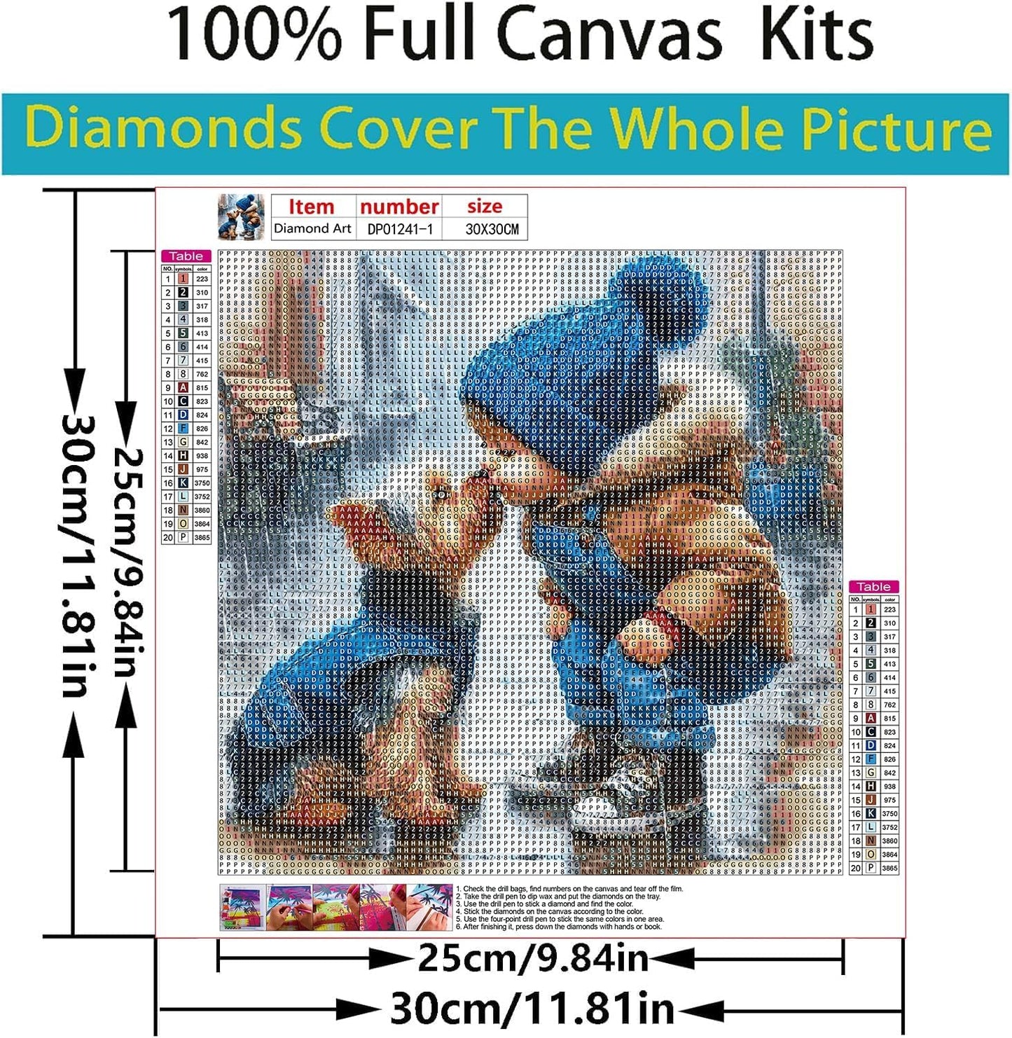 VeGuude Diamond Art Kits for Adults - 3 Pack Animal Diamond Painting for Beginners, Diamond Dots Round 5D Full Drill Paint with Diamonds Pictures Gem Art Painting Kits DIY Crafts Kits 12 x 12inch