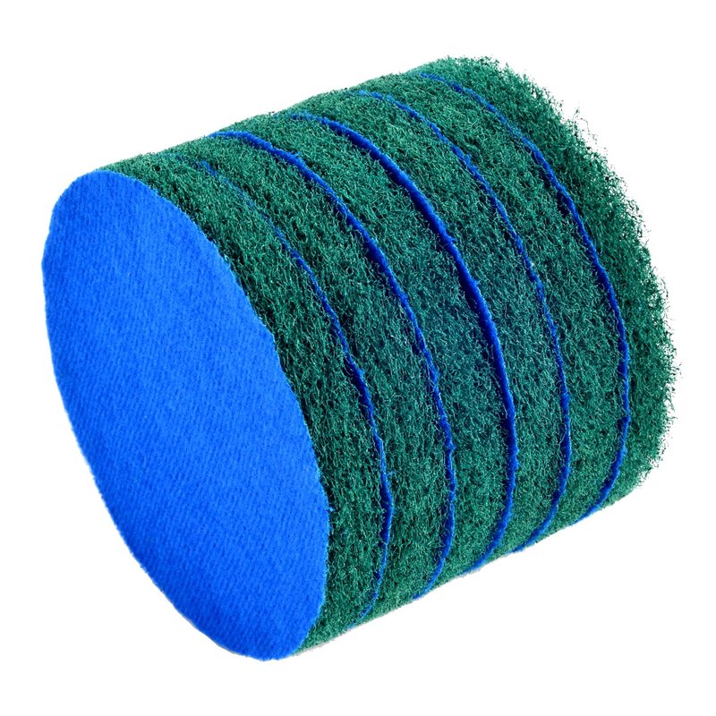 Kichwit 6-Pack Replacement Scrub Pads, Super Abrasive, Green (5 Inch)