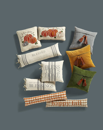 Mud Pie Blessings Pillow, Bless This Time, 18" x 18"