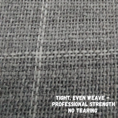 BUZZCRAFT Premium Large Primary Tufting Cloth for Rug, 80" x 80" Punch Needle Fabric, Monks Cloth, Gray, 6.6x6.6 feet
