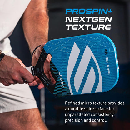 Selkirk Sport LUXX Control Pickleball Paddle | Florek Carbon Fiber Pickleball Paddles with a Polypropylene X7 Core | The Pickle Ball Racket Designed for Ultimate Power & Control | Invikta Blue