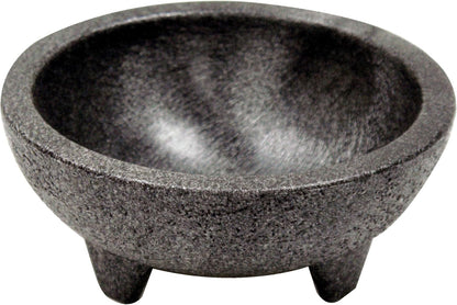 Winco Molcajete Salsa Bowls, 4-Ounce, Black, Set of 4