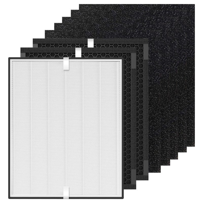8 Pack 3000 Replacement Filters Compatible with 3000 Series,1Filter + 2 Activated Carbon Filter + 5 Pre-Filters