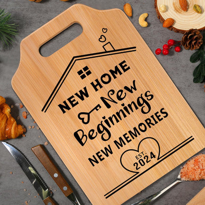 Unique Home Sweet Home Cutting Board - Housewarming Gifts for New Home 2024, Best Gifts for Friends, Neighbor
