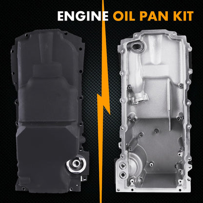 302-20 81577 LT Swap Retrofit Oil pan Kit Compatible with GM Gen V LT1 LT4 L83 L86 5.3L 6.2L 67-92 Camaro/Firebird 64-72 A-Body 78-87 G-Body Black