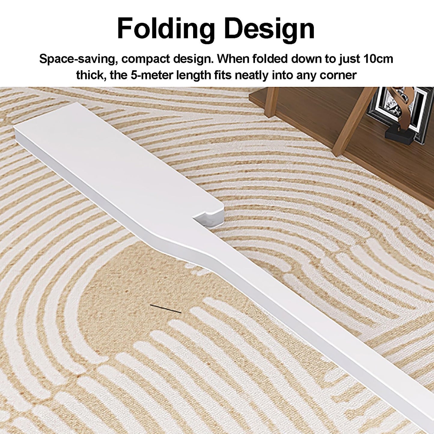 Adjustable Portable Room Divider Screen - Foldable Kraft Paper Partition in White, Multiple, H160xL300cm - Ideal for Privacy and Space Management