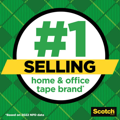 Scotch Magic Tape Desktop Dispenser, 6 Rolls of 3/4" x 1000" Each Plus 1 Desktop Tape Dispenser, Great for Repair, Wrapping and Office Applications