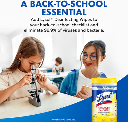 Lysol Disinfecting Wipes Bundle - All-Purpose Multi-Surface Cleaner | 80 Count (4 Pack)