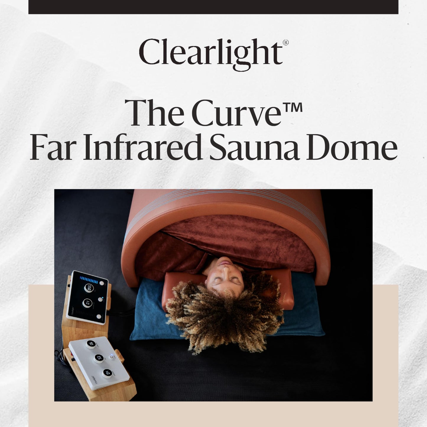 Clearlight The Curve™ Sauna Dome with Amethyst Mat - Portable Far Infrared Home Sauna for Pain Relief & Muscle Recovery, Personal Lightweight Sauna for Relaxation & Wellness