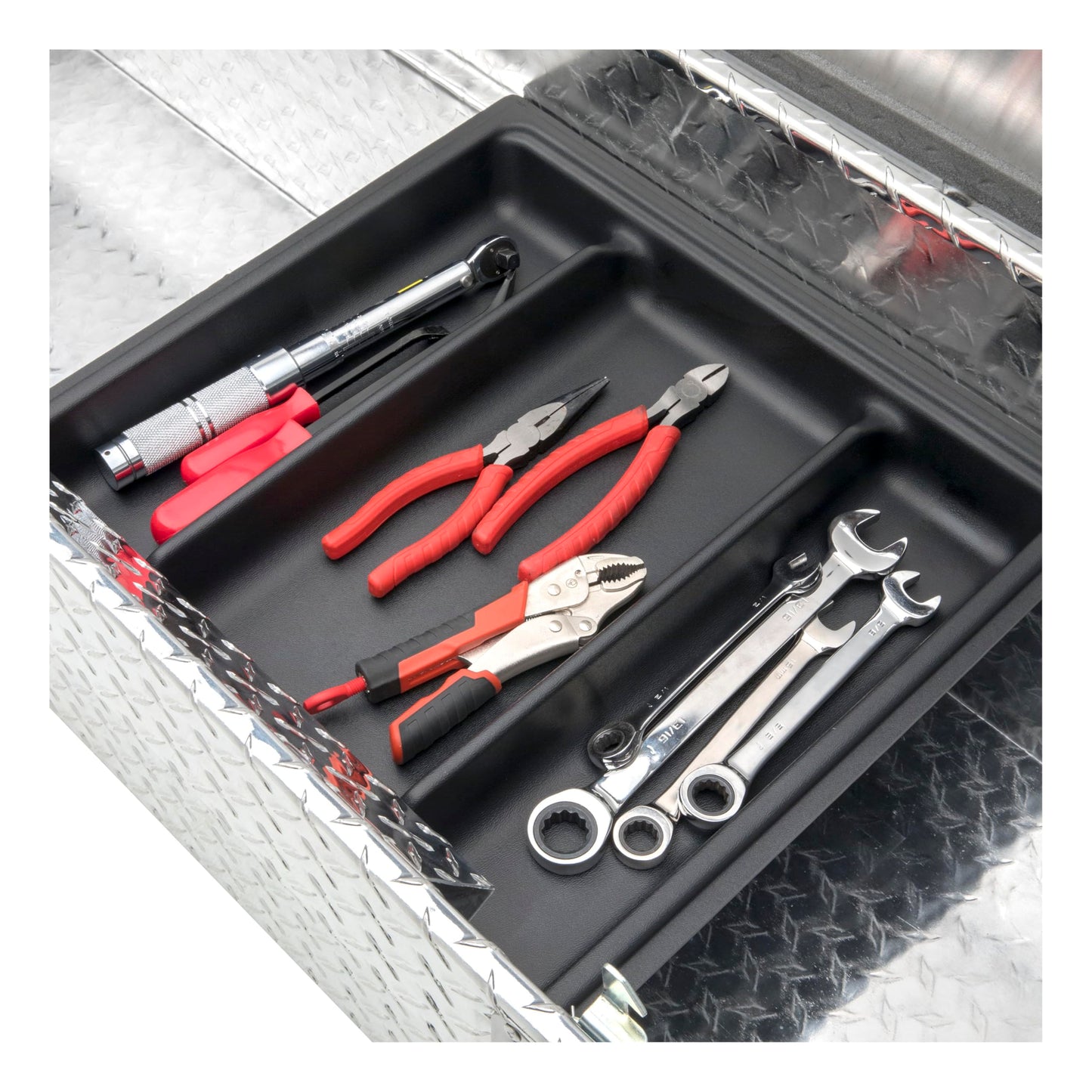 UWS EC10171 63-Inch Heavy-Wall Aluminum Angled Truck Tool Box, RigidCore Lid