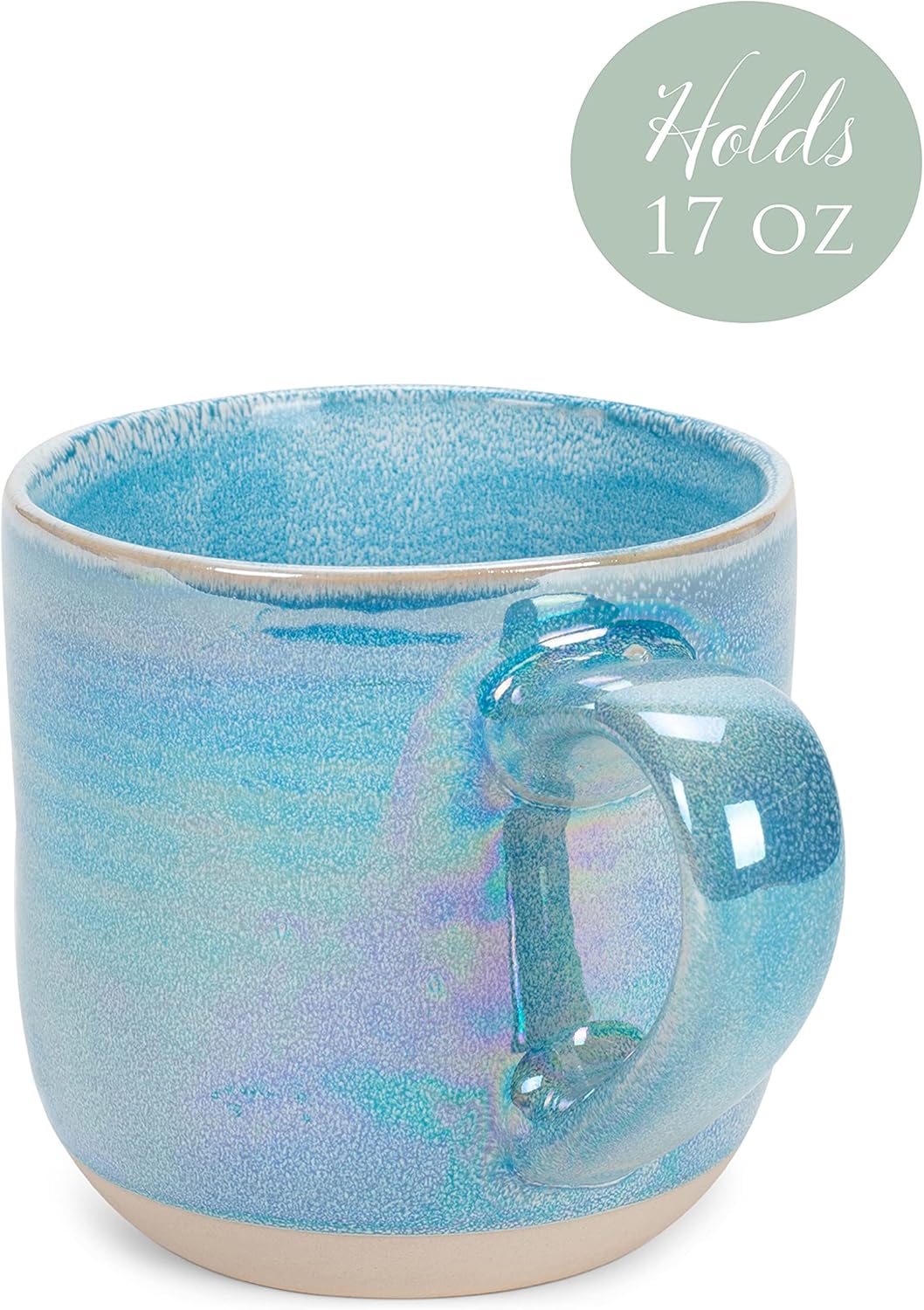 17 Set 4, Elanze Designs Glossy Reactive Glaze Large Fluid Ounce Everyday Kitchen Food Grade Ceramic Stoneware Coffee