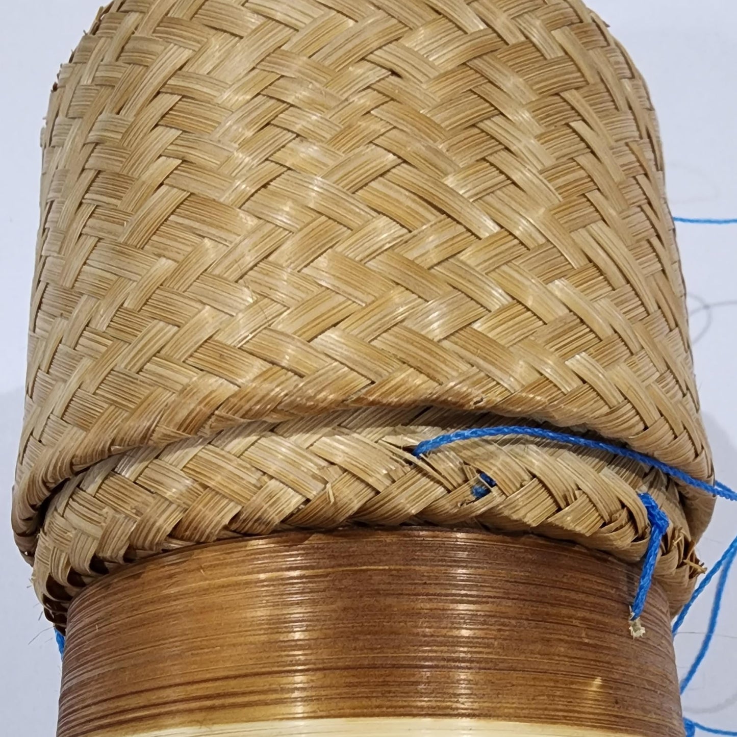 Heavens Tvcz Handwoven Bamboo Sticky Rice Box 3.4" | Thai Traditional Rice Basket with Lid | Eco Food Container – Perfect for Asian Food Serving & Home Deco