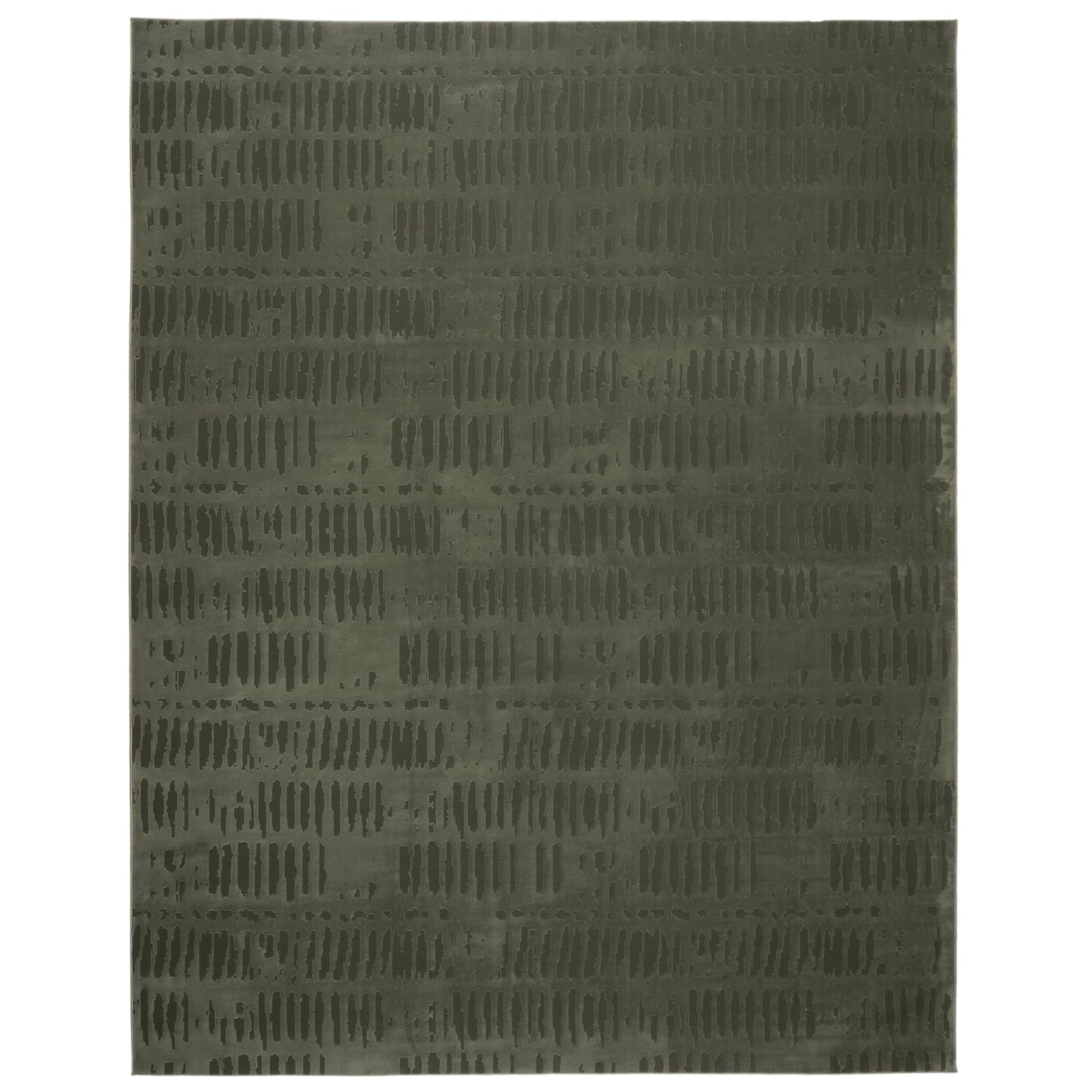 Revival Rugs Shell 8'x10' Area Rugs for Living Room Bedroom Dining Room - Washable, 100% Recycled, Oeko-TEX Certified, Modern, Medium Pile, Green