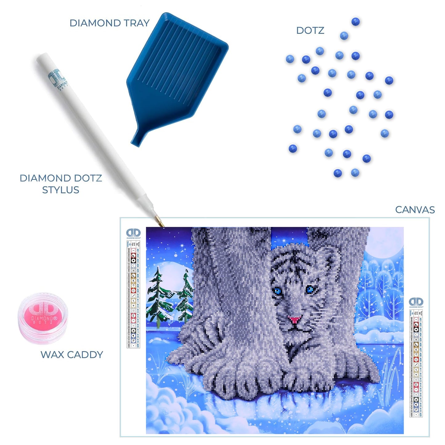 DIAMOND DOTZ at Home Hide N Seek Diamond Painting Kits for Adults - Diamond Art Kits a Relaxing Creative Craft Kit with Dotz Gems 19.7x15.7