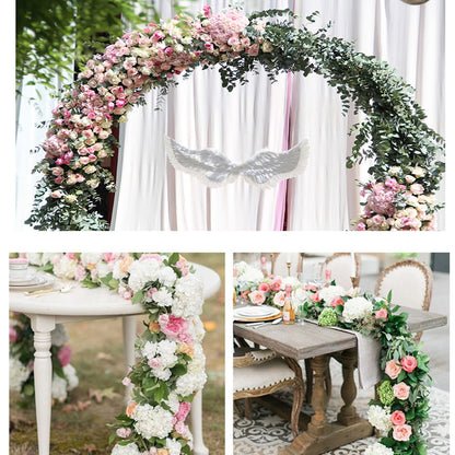 Lyellfe 14 Pieces Floral Foam Garland, 10 Ft Arch Door Flower Sponge Blocks Kit, Absorption Flower Holder for Wet Dry Fresh Flowers, Arrangement, Centerpiece,Wedding Decor