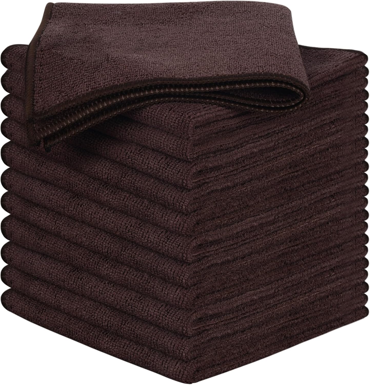 12 Inch 12 Inch 12 Pack SINLAND Absorbent Microfiber Dish Cloth Kitchen No Streak Cleaning Cloth Dish Rags Lens Cloths