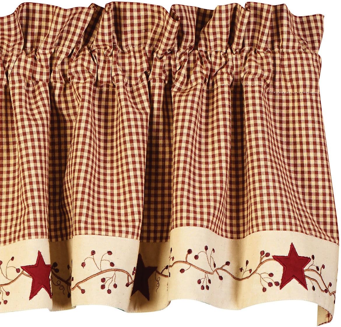 Stars And Berries Country Valance