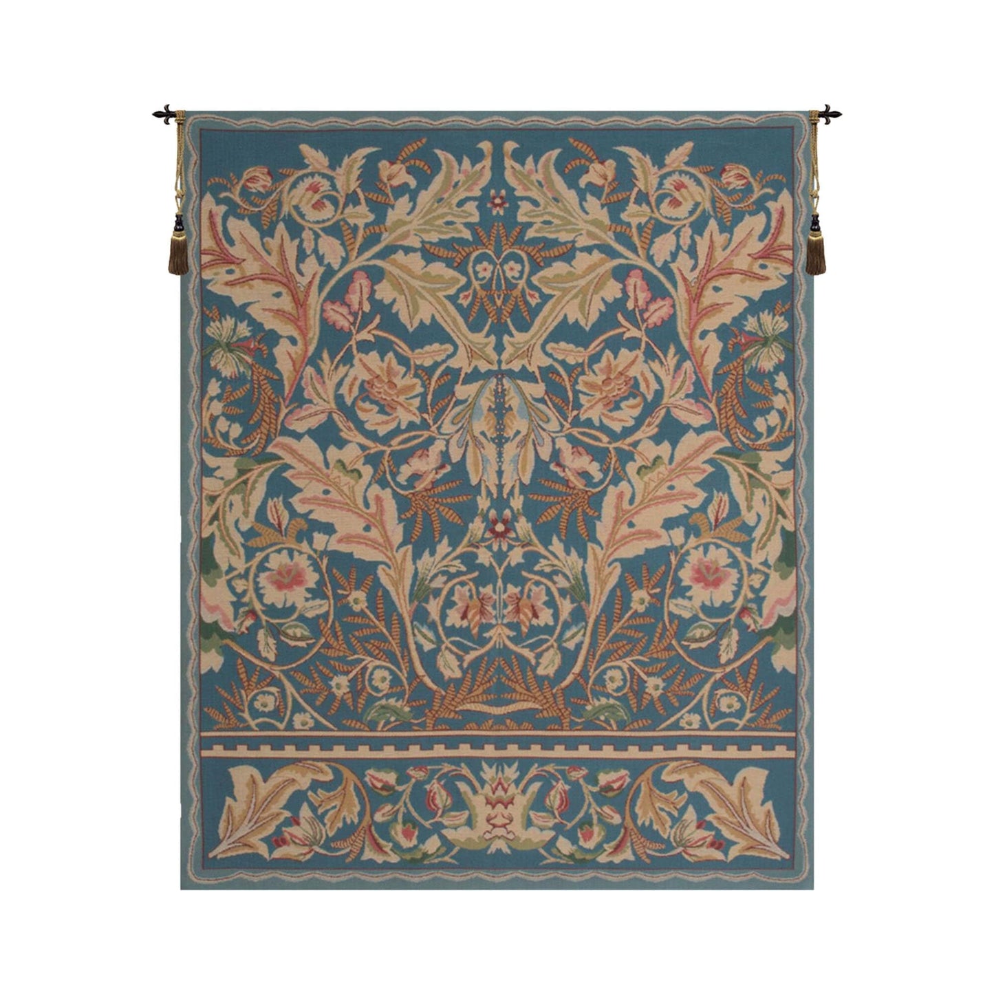 Charlotte Home Furnishings Inc – Acanthus III Belgian Medium Tapestry Wall Hanging | Nature-Inspired Wall Decor | 33 in. x 40 in. | Cotton Blend Wall Art | Living Room Home Decor Accents
