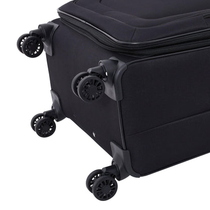 Travelers Club 4 Piece Soulana Luggage & Travel Set, Black