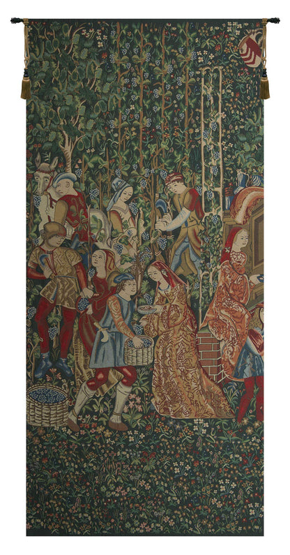 C Charlotte Home Furnishings Inc Wine Makers Belgian Tapestry Wall Hanging | Viscose Cotton and Polyester Blend Wall Art | 97 in. x 44 in | Home Decor Accents