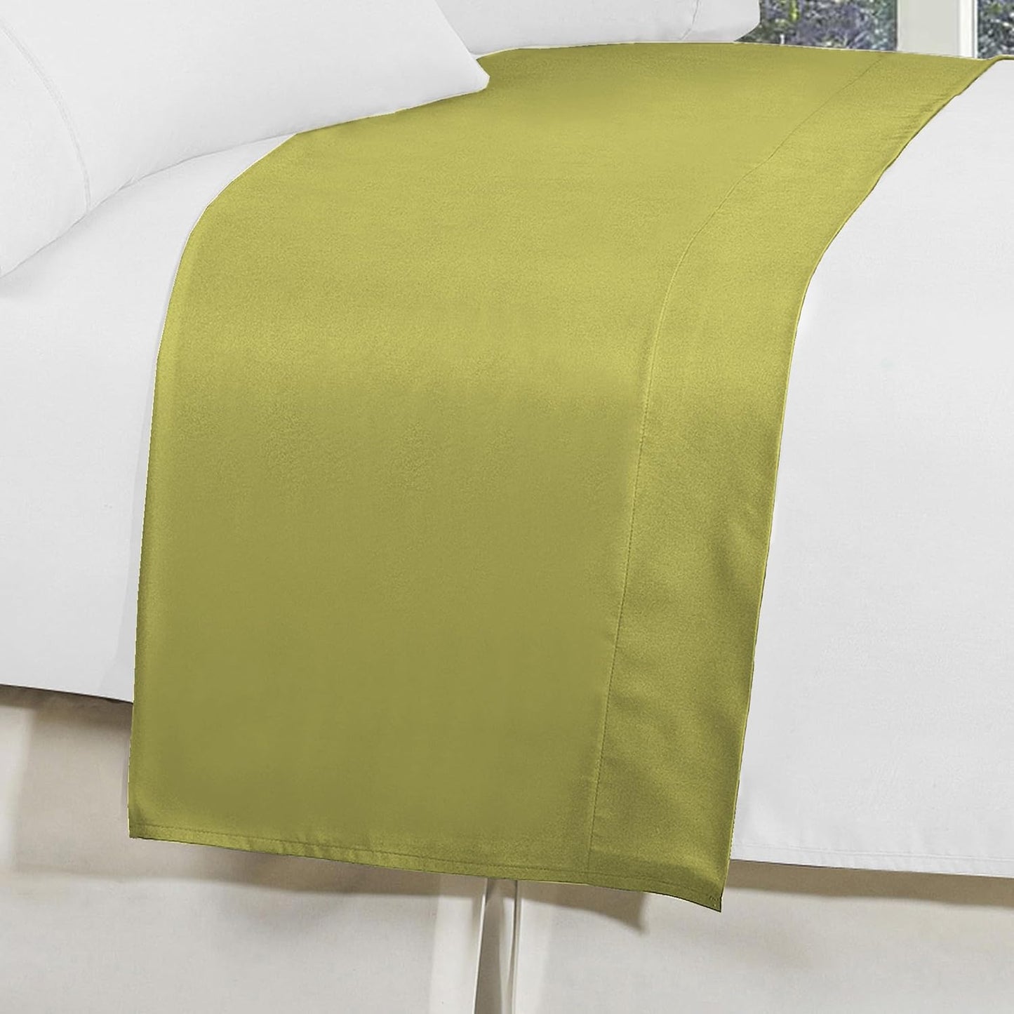 1-Piece 1500 Elegant Comfort Premium Hotel Quality Flat Sheet, Luxury and Softest Premium Hotel Quality Microfiber