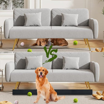 Huoyimen 10 Pcs Under Couch Blocker, Under Bed Blocker for Pets Toys Barrier, Sponge Under Furniture Blocker with Strong Tapefor, Stopping Small Items from Getting Under Couch 17" L x 1.2" H