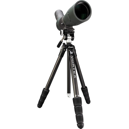 Vortex Optics Summit Carbon II Tripod Kit - Light Weight Design, Carbon Fiber Tripod, 2-Way Pan Head, 22 lb Max Load, Rubber Feet - Unlimited, Unconditional Warranty