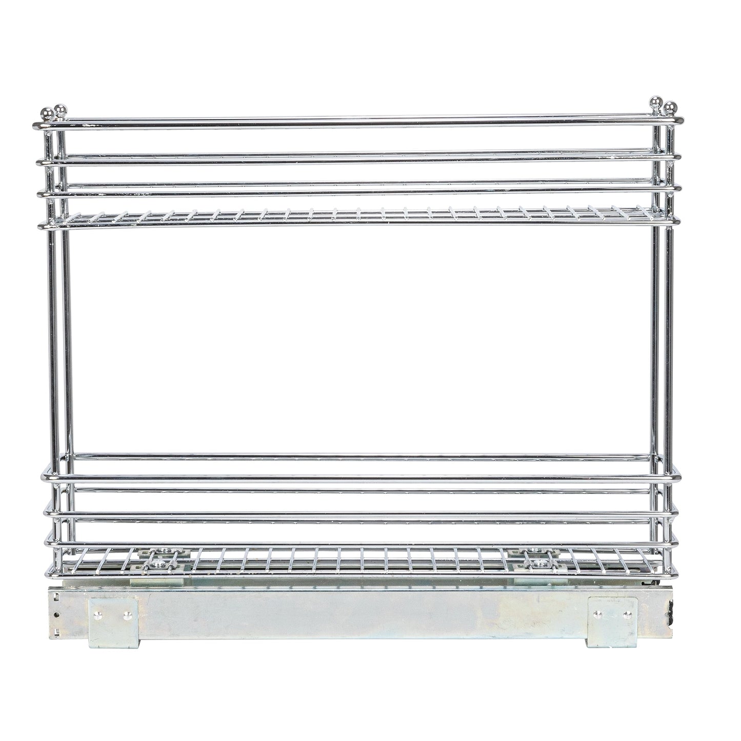 Household Essentials Chrome 2-Tier Sliding Cabinet Organizer, 5"