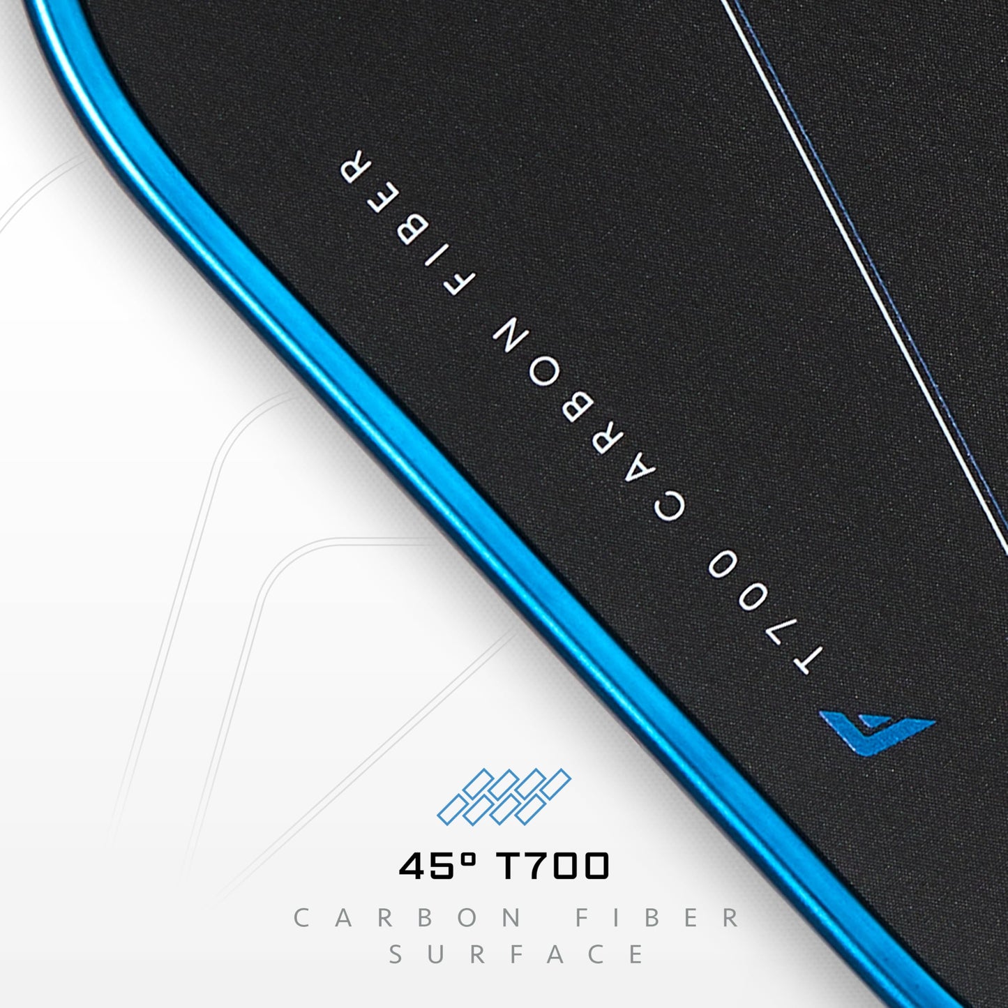 Franklin Sports PRO Pickleball Paddles – C45 Carbon Fiber Series - Official USAP + UPA Approved – Pro Player Design, Hybrid 14MM Blue