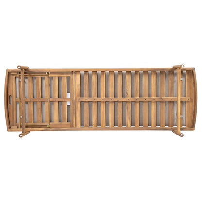Christopher Knight Home Brolen Acacia Wood Chaise Lounge Chair Outdoor Set of 4, Patio Outdoor Chaise Lounge with Cushions, Adjustable Backrest Lounge Sofa, Wooden Sunbathing Pool Lounger, Teak+Beige