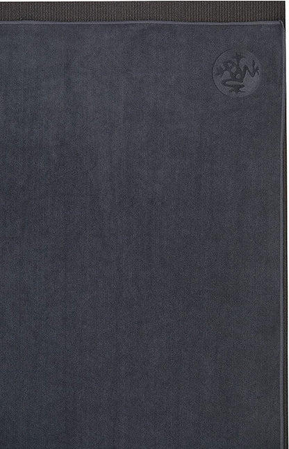 Manduka eQua Yoga Mat Towel, Absorbent, Quick Drying, Non-Slip for Yoga, Gym, Pilates, Outdoor Fitness 72.00" x 72.00", Thunder