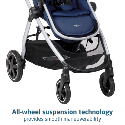 Maxi-Cosi Zelia™ Luxe 5-in-1 Modular - Baby Travel System Car Seat and Stroller, Infant Car Seat and Stroller Combo, Baby Car Seat and Stroller Combo in New Hope Navy