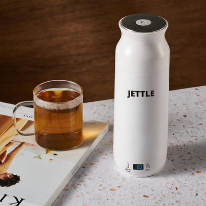Jettle Electric Kettle - Travel Portable Heater for Coffee Tea Milk Soup - Stainless Steel Travel Water Boiler tea pot with Temperature Control - LED - Automatic Power Off - 450ml - Kitchen Appliance