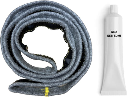 Dry Drum Felt Gasket Kit Part DC97-07618A, Compatible with Samsung Dryers