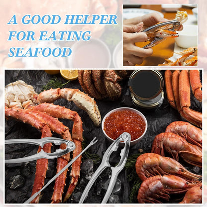 Set Set Restaurant(41 Zhehao Lobster Crackers and Picks Seafood Party Dinner Supplies Stainless Steel Crab Leg Tool