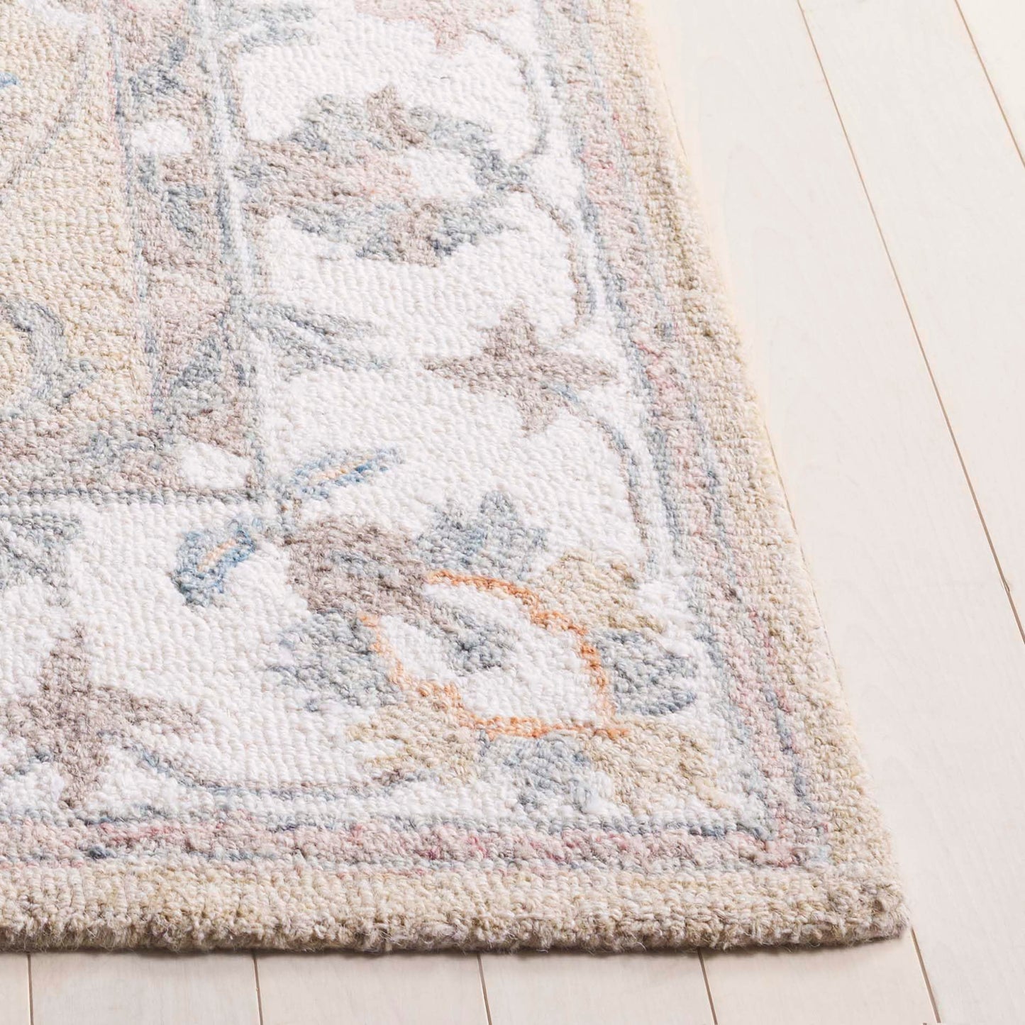 SAFAVIEH Area Rug 8x10 - Heritage Collection - Large - Beige & Ivory, Handmade Wool, Ideal for Living Room, Bedroom, Dining Space (HG125B)