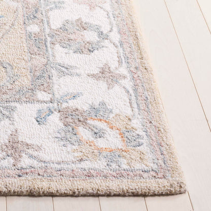 SAFAVIEH Area Rug 8x10 - Heritage Collection - Large - Beige & Ivory, Handmade Wool, Ideal for Living Room, Bedroom, Dining Space (HG125B)