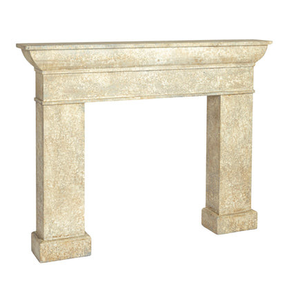 Creative Co-Op Monolith Decorative Fireplace Mantel, Antique