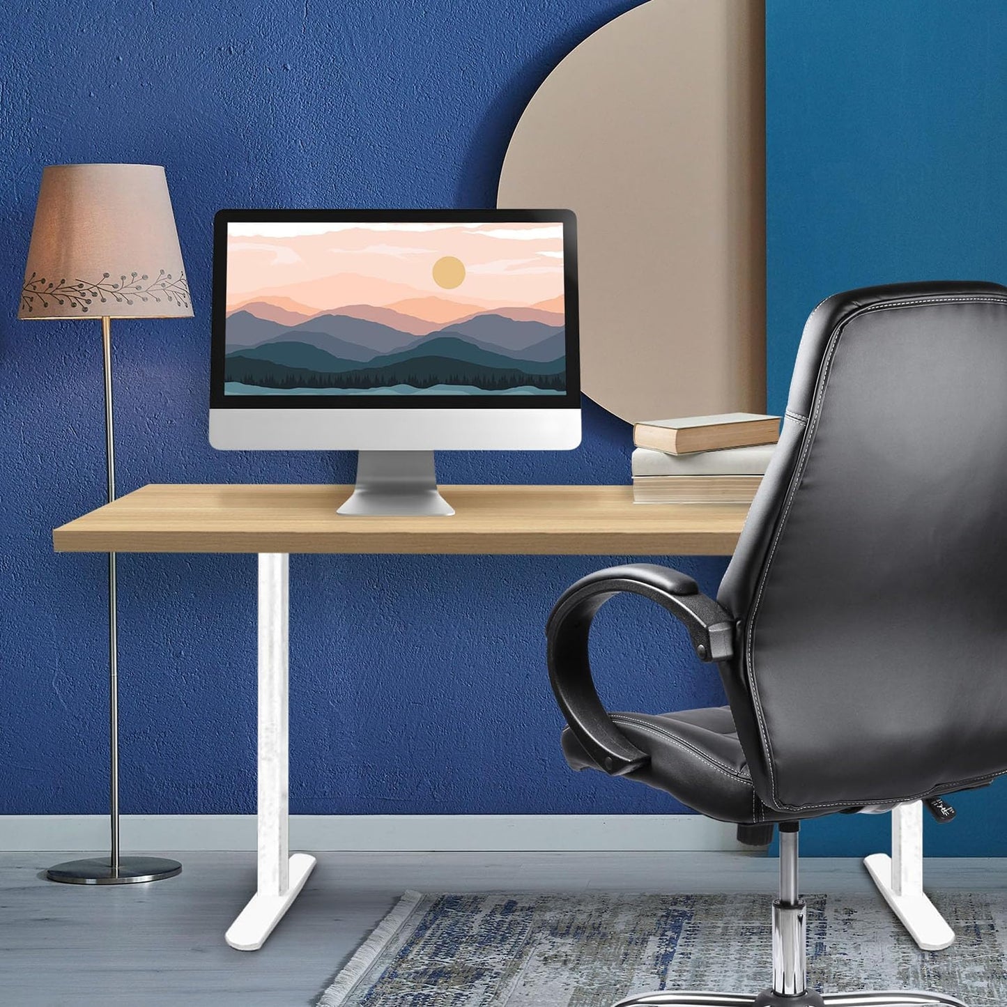 Mount-It! Table Top for Standing Desk, 55" x 29" Solid One-Piece Wood Desk Surface, Heavy Duty 1" Thick Maple Tabletop, Compatible with Adjustable Desk Frames - Frame and Legs Sold Separately