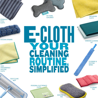 E-Cloth Granite & Stone Cleaning Kit, Premium Microfiber Cleaning Cloth, Ideal Cleaner and Polish for Granite, Marble and Other Stone Countertops, 100 Wash Guarantee, 2 Cloth Set