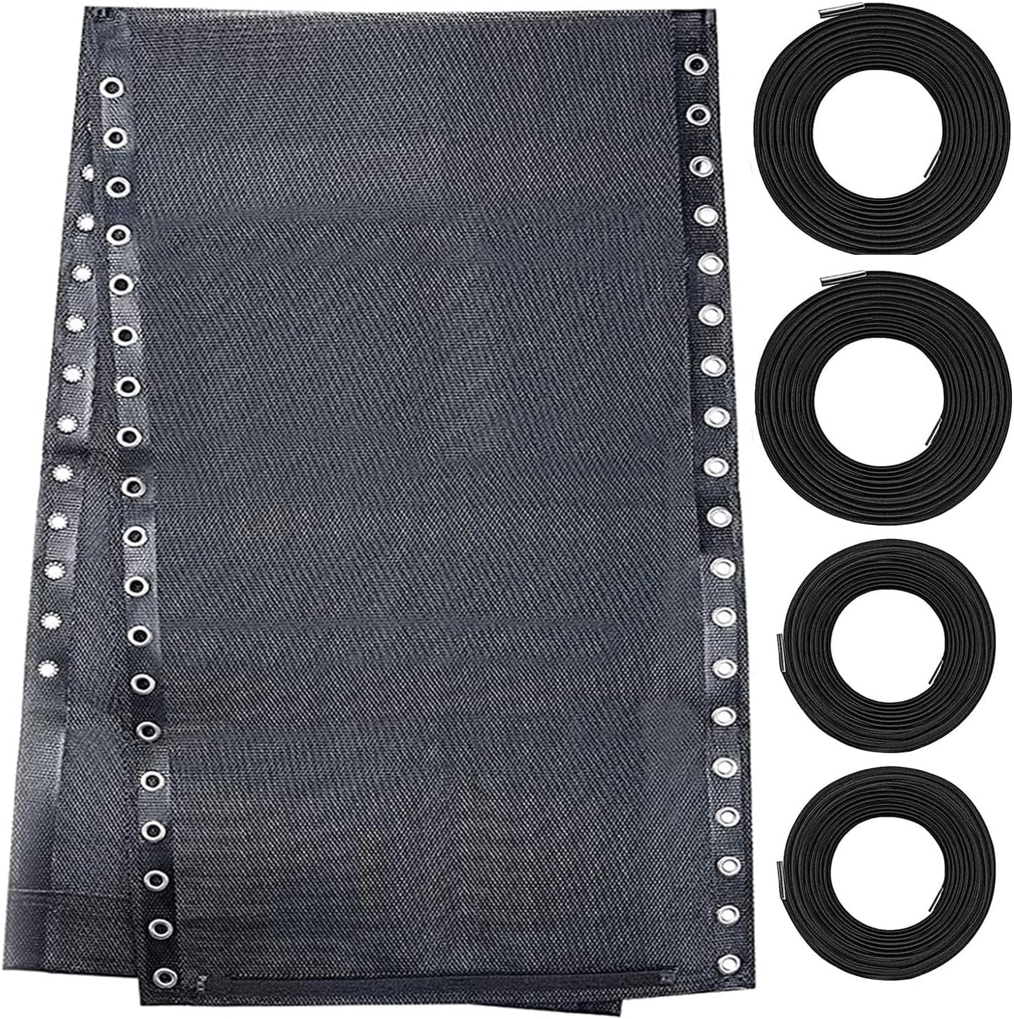 21 Inch Zero Gravity Chair Replacement Fabric with Bungee Cord Kit, Wide Repair Cloth with Replacement Cord